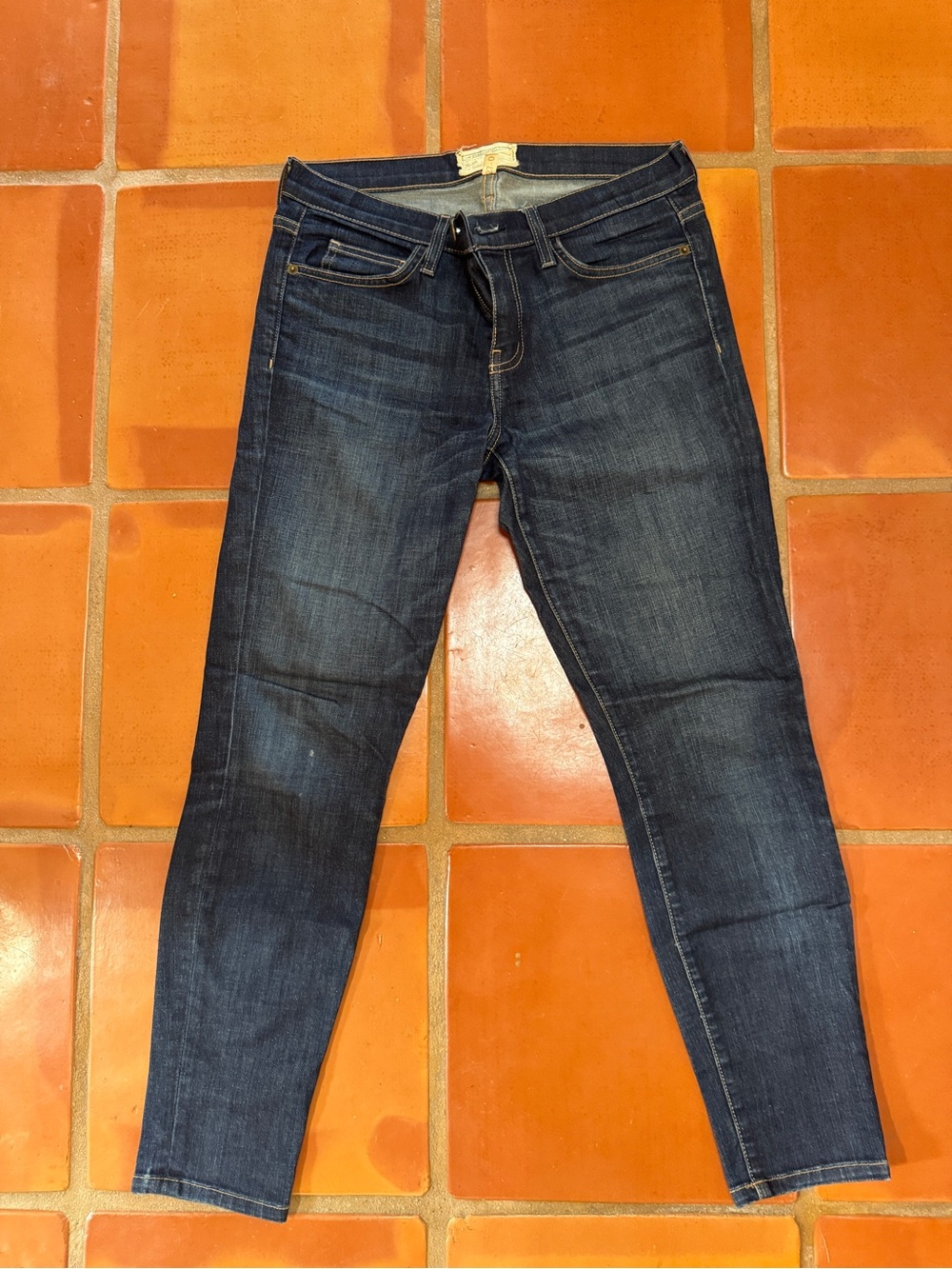 Current Elliot low Rise Dark Indigo Women's Skinny Jeans